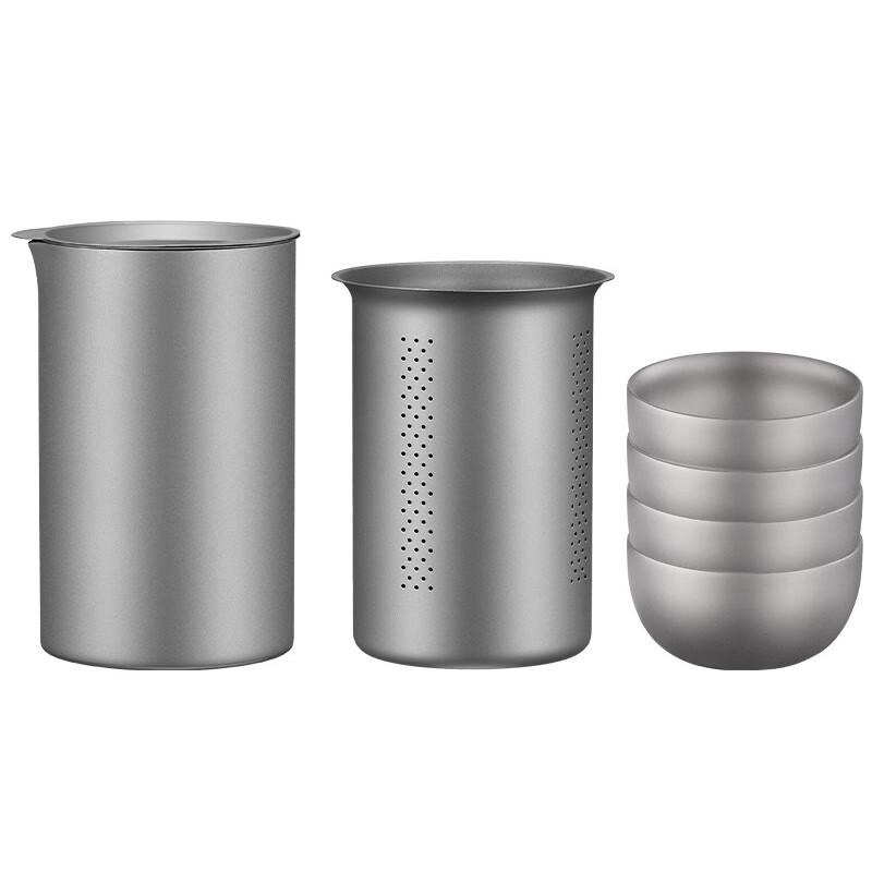 

Titanium Portable Travel Tea Set