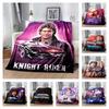 Knight Rider KITT Auto Potisk Flanelovádeka, Měkká Útulná Přikrývka na Postel Pohovku, Retro Televizní Seriál 80. Let Domácí Dekorace