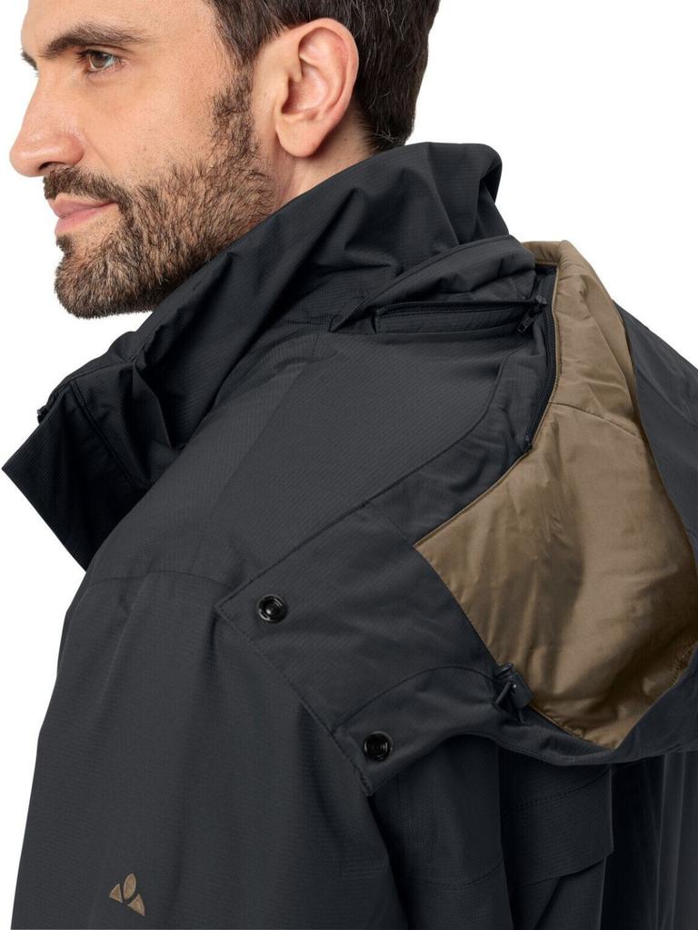 Jacket VAUDE Men's Jacket Escape Padded Parka Black/olive