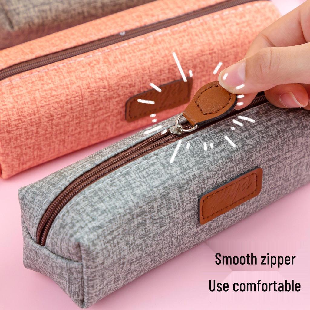 Creative Waterproof Single-Layer PU Pencil Case for Primary Students
