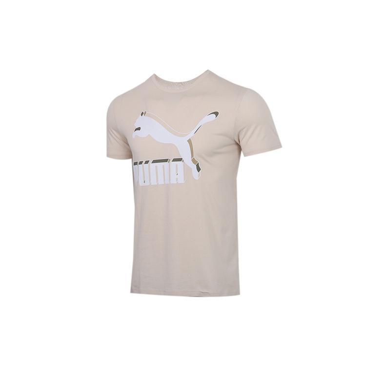 PUMA Classics Printed Short Sleeve TEE Khaki Men s 596535-88 M