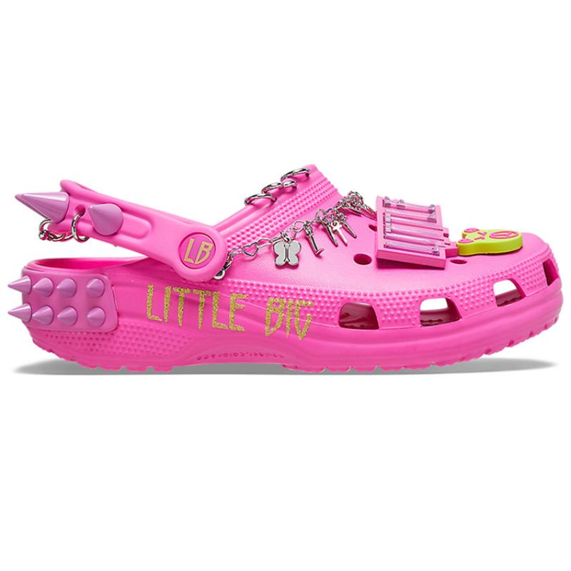 LittleBig X Crocs Classic Clog EVA Cut-out Fashion Platform Sandals Unisex Pink