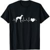 Italian Heartbeat Whippet Greyhound Wind Chime T-Shirt