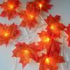 Fall Garland Lights Decor Fall Maple Leaves Pumpkin String Lights