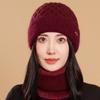 New Knitted Hat Winter Women's Outdoor Cold Hat Outdoor Crimped Twist Pattern Warm Wool Hat