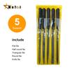 5pcs Diamond Needle File Set DIY Wood Rasp File Needle Jewelry Polishing Carving Diamond FileCeramic Craft Hand Tool