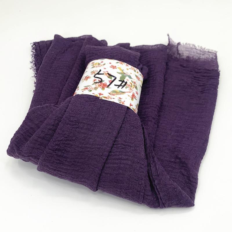 Women Cotton Scarf New Summer Girls Solid Color Sunscreen Thin Scarves Soft Shawl Foulard Viscose Spring Lady Wrap Shawls