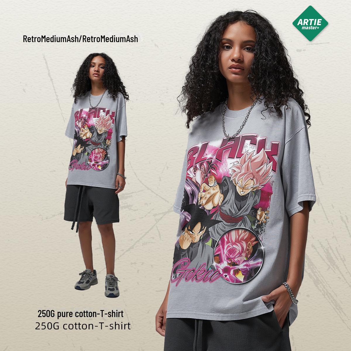 

Футболка мужская ARTIE с рисунком в стиле ретро - коллекция весна/лето 2024 г., цифровая печать белыми чернилами M