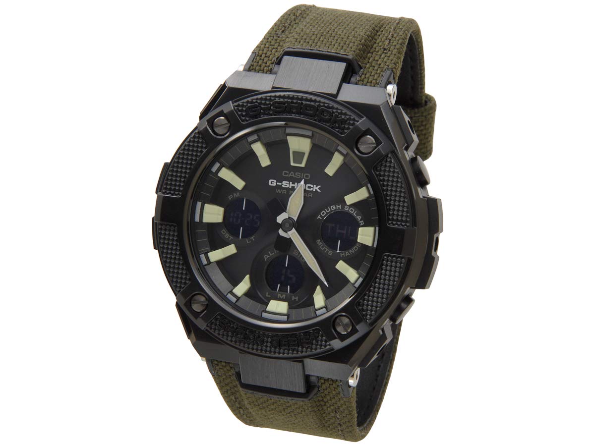 

CASIO G-SHOCK Men s Watch GST-S130BC-1A3 DR G-STEEL G Steel Green