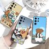 Etui Na Telefon S-Bare B-Bears Do Samsung S26,S25,S24,S23,S22,S21,S20,Ultra,Plus,FE Czarne Miękkie Pokrowce