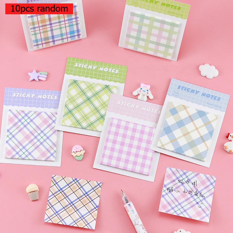 Simple Office School Supplies Style Pattern Sticky Note Student Prize Office Portable Easy To Small Fresh Memo Pad Lovely Kawai