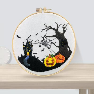 Theme Embroidery Starter Kit Easily To Operate Decorations DIY Handmade Sewing Craft for Gift