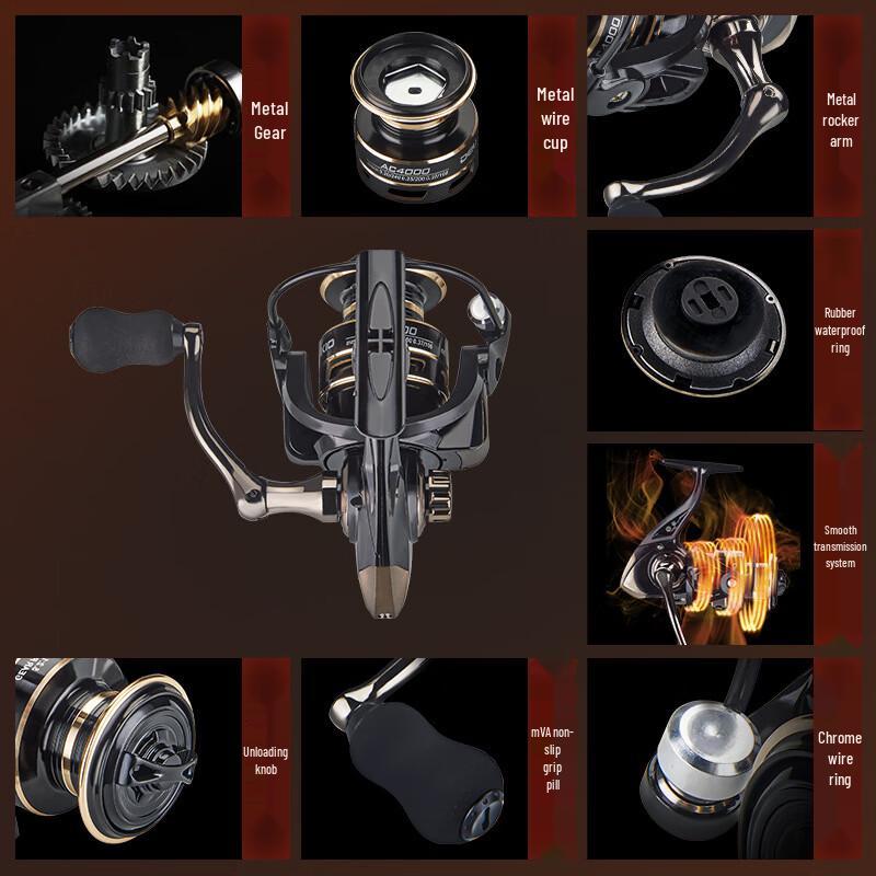DEUKIO AC Full Metal Versatile Spinning Reel