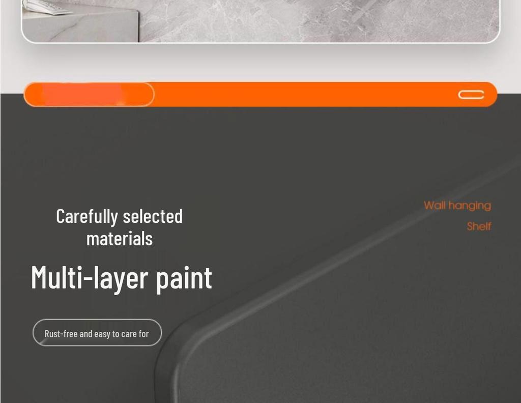 Portaspezie da Parete Color Antracite - Scaffali da Cucina Senza Foratura