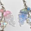 Jellyfish Phone Charm Starfish Mermaid Fishtail Bow Bead Fairycore Keychain Wallet Schoolbag Car Key Decor