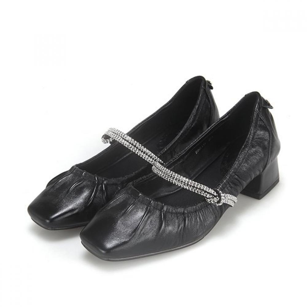 Barbara Leather Jewelry Mary Jane Pumps Bbg135bk