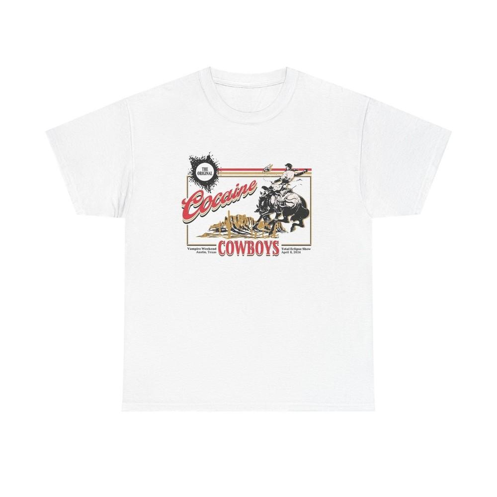 Cocaine Cowboys Graphic T Shirt Vintage Retro Austin Texas Unisex Heavy Cotton 2XL
