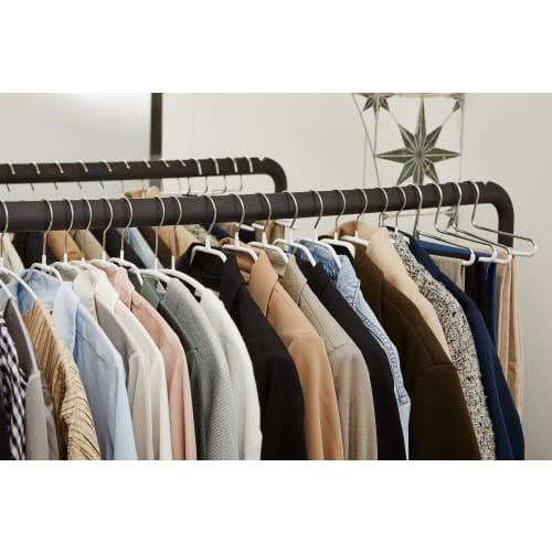 MAWA German Non-Slip Hangers, Economical, 40 Pieces, Set of 10, White, 10-Year Warranty