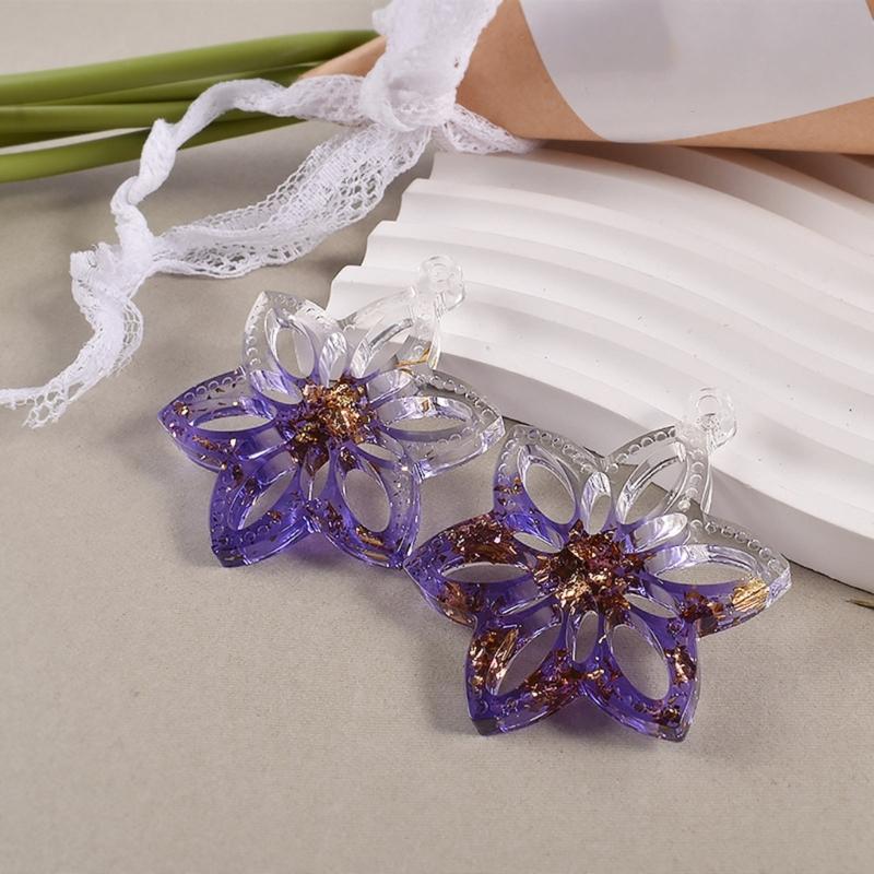 71 Resin Jewelry Molds with Earring Resin Molds,Earring Hooks,Jump Rings for Pendant Keychain Resin Jewelry Making