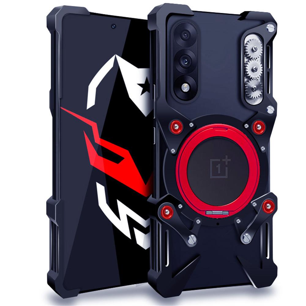 Bumper Case For OnePlus Ace 5 Ultra 5G/Ace 5 Racing 5G/Ace 3 5G/Ace 3 Pro 5G/Ace Pro 5G ,Kickstand Aluminum Alloy Magnetic Phone Cover