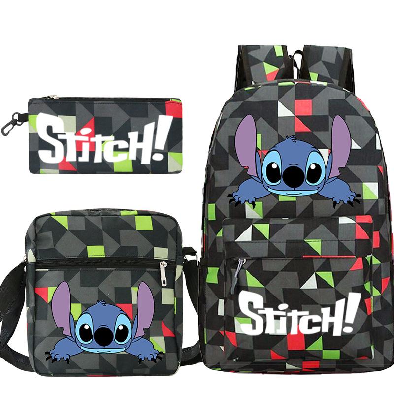 Children'S Backpack Cartoon Printed Schoolbag Shoulder Bag Pencil Case Set