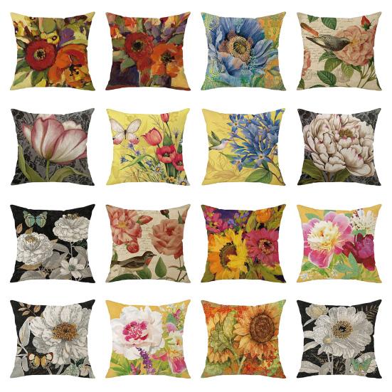 Наволочка с красивой потайной молнией льняная подушка для спальни гостиной домашний декор для автокресла C 598₽