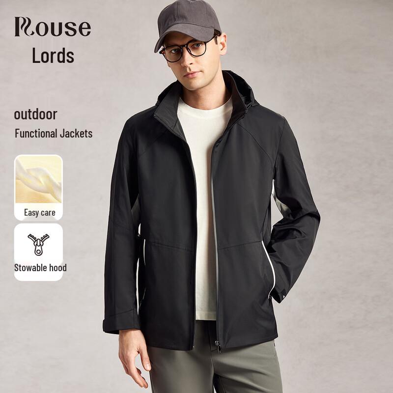 Men s Packable Hooded Outdoor Jacket 2XL