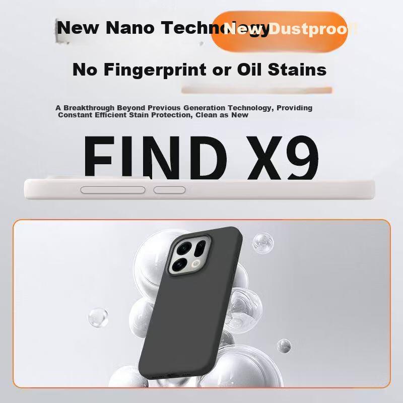 Full Coverage Camera Button Magnetic Case for OPPO Find X9, Upgraded Magnetic Silicone Shockproof Skin-Friendly Protective Cover - White