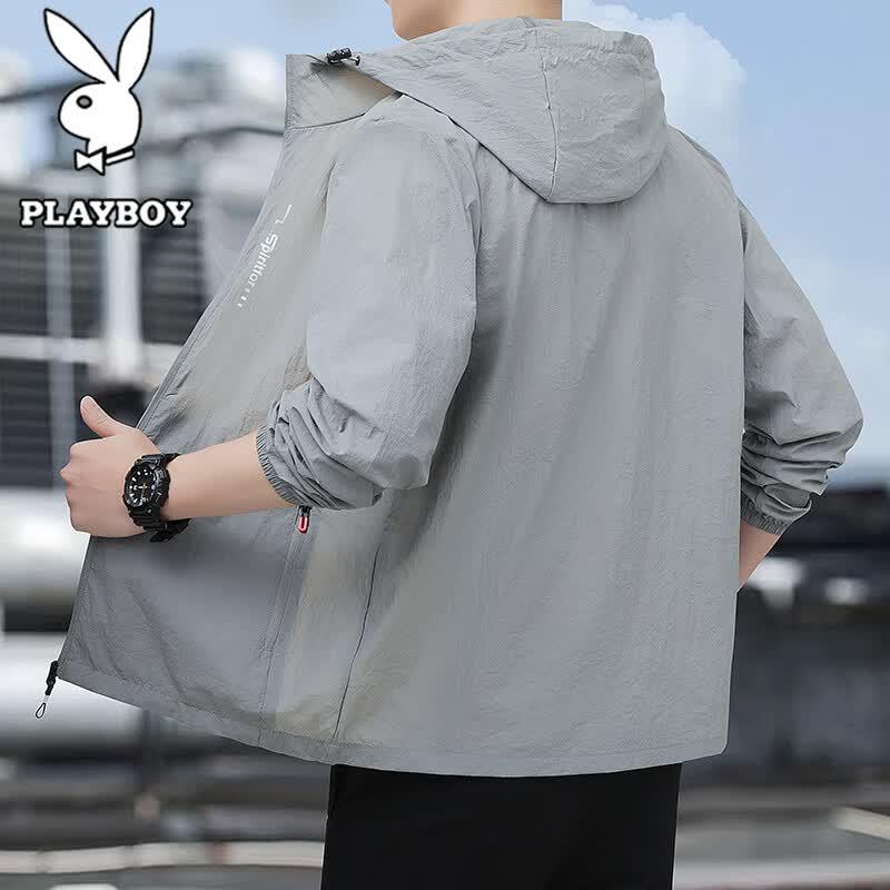

PLAYBOY Men s Lightweight Hooded Sun Protection Jacket M