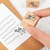 Cats Series Stamp Wood Rubber Stamp Retro Decorative Stamp Animal Pattern Stamp for Journaling Craft Scrapbooking