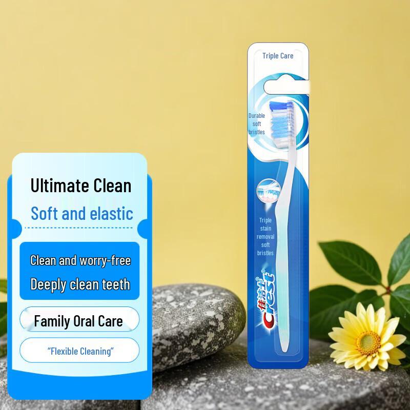 Crest Triple Care Soft Bristle Toothbrush