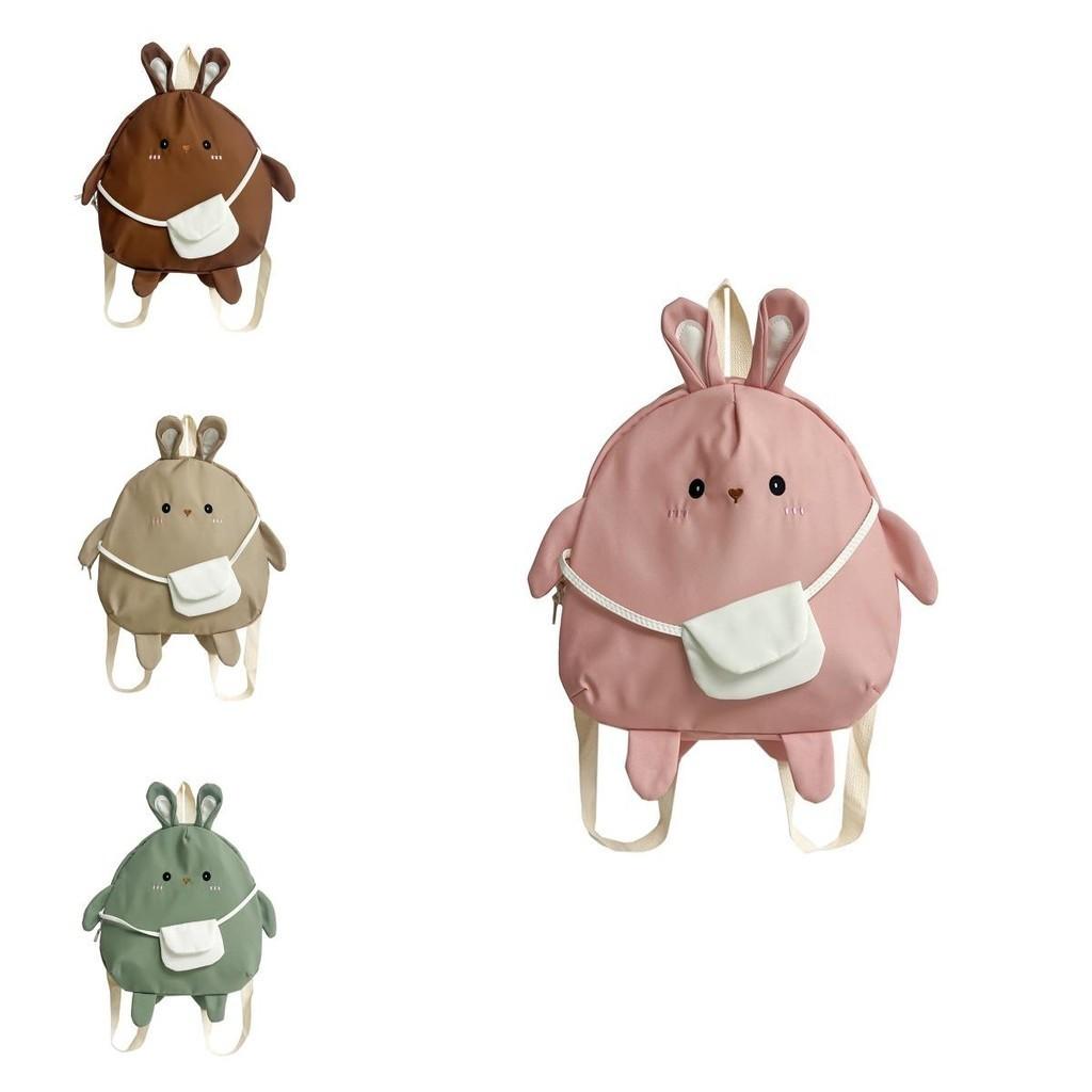 Cute Rabbit Backpack For Kindergarten Kids Modern Stylish Breathable And Lightweight Cotton School Bag