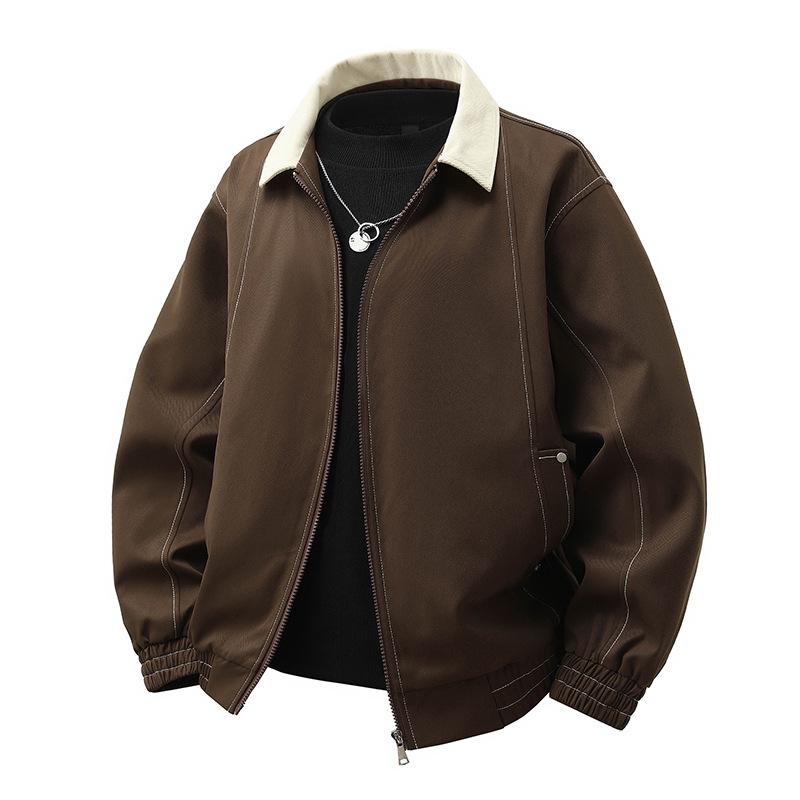 

Весенне-осенний молодежный повседневный топ с лацканами, куртка с лацканами, куртка 8XL