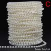 Abs Round Pearl Beads Rope Diy Craft Supplies Jewelry Decoration Wedding Dress
