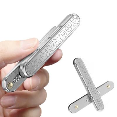 OBEST Fidget Slider, Stick-Shaped Fidget Toy, Gadget, Time Killer, EDC, Stress Relief, Adult, Christmas Gift, Silver