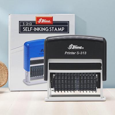Selbstfärbender S313 Kompakter Digitaler Nummernstempel
