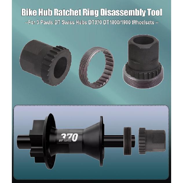 HEPPE Bike Hub Lock Ring Nut Removal Tool Hub Ratchet Ring Removal and Installation Wrench for DT 3- Pawl Hubs DT370 1800/1900
