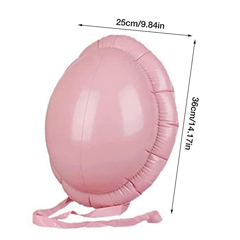 

Inflatable Pregnant Belly Fake Beer Belly Christmas Santa Claus Belly for Halloween Cosplay Dress Stage Show Role-playing Props рожевий