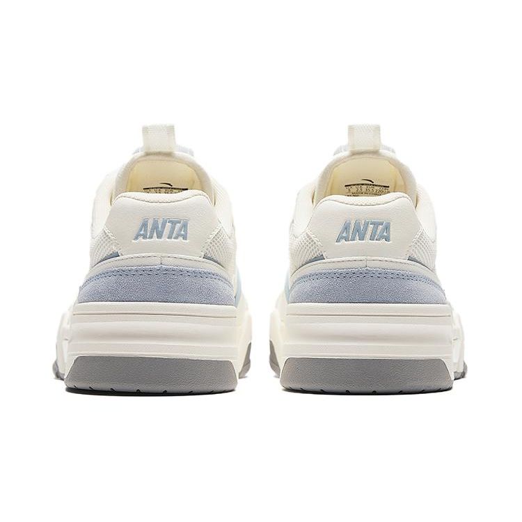 Anta Comfortable Versatile Non-Slip Durable Low-Top Kids Skate Shoes Kids Sneakers White Blue 312428006-3