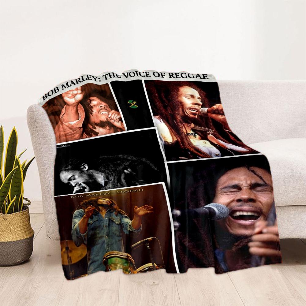 Bob Marley Reggae Legend Blanket Soft Warm Cozy Perfect For Seaside Bed Livingroom For All Seasons Playful Design