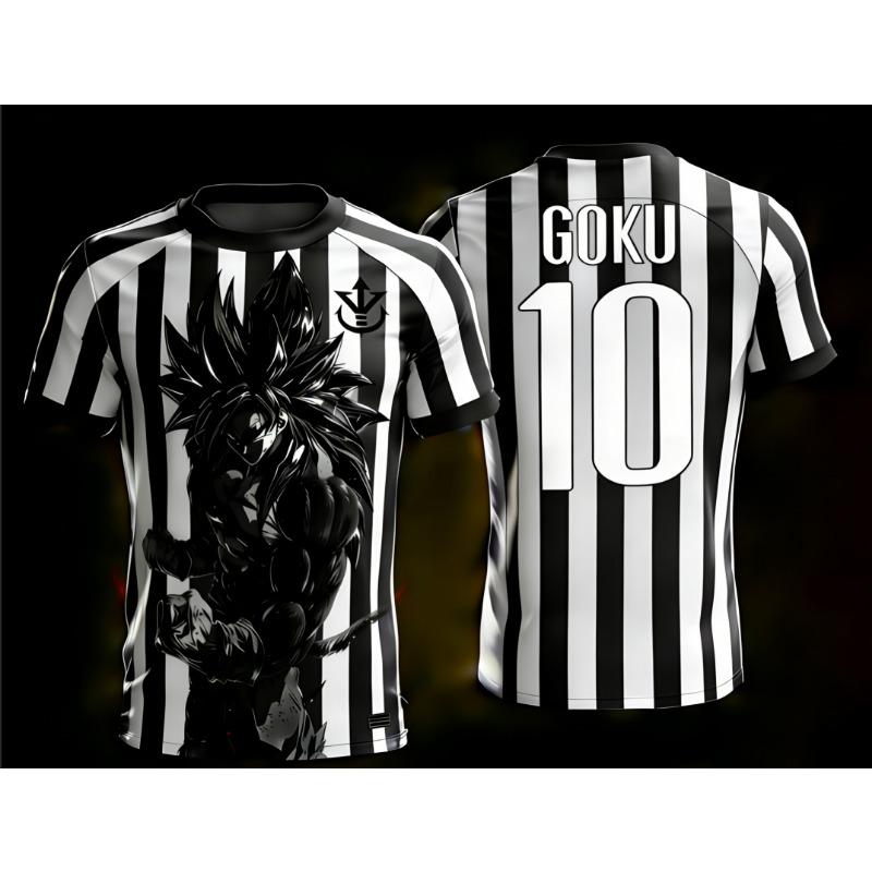 Fashion 2026 Dragon Ball Official 3D Print Goku 10# Football Jersey