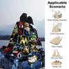 Superhero Mashup Adventure Flannel Blanket Super Soft Warm Cozy Blanket For Sofa Bed Office Travel Allseason Home Decor Gift