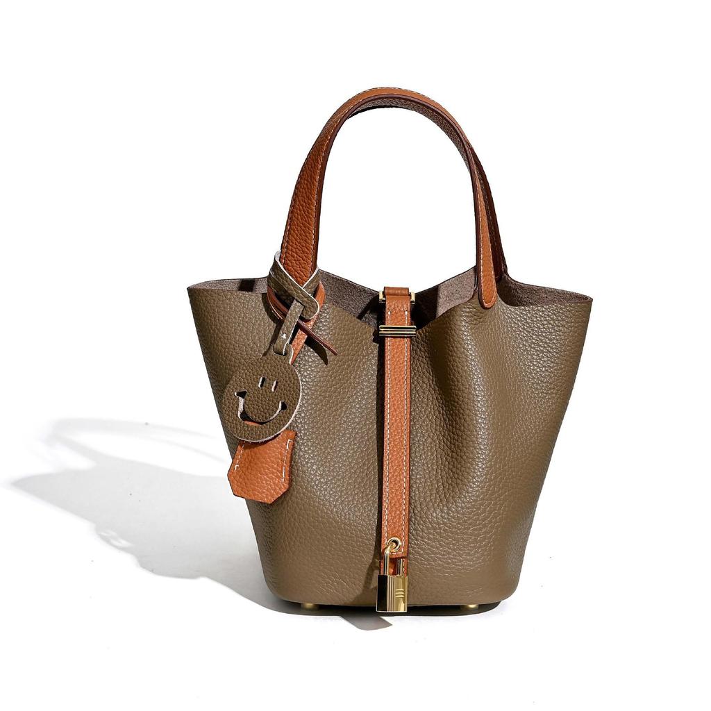 Kadın Yaz 2025 TOGO Dana Derisi Kova Tote Çanta