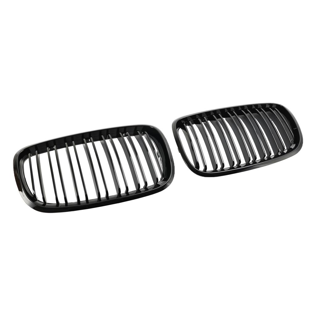 Front Bumper Kidney Grille Grill Fit BMW X5 E70 X6 E71 2007-2013 Gloss Black