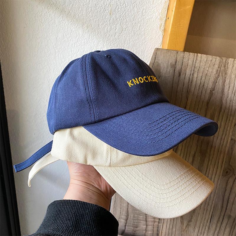 Blue Baseball Trendy Cap For Women Adjustable Breathable Sunprotective