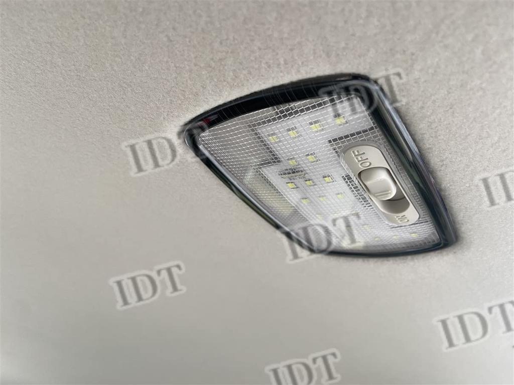 IDT Rear Room Lamp Cover with Mini Cloth for N-BOX/N-BOX Custom JF3/JF4, Black Ring Interior Panel Trim, Light, Trunk, Rear (Black)