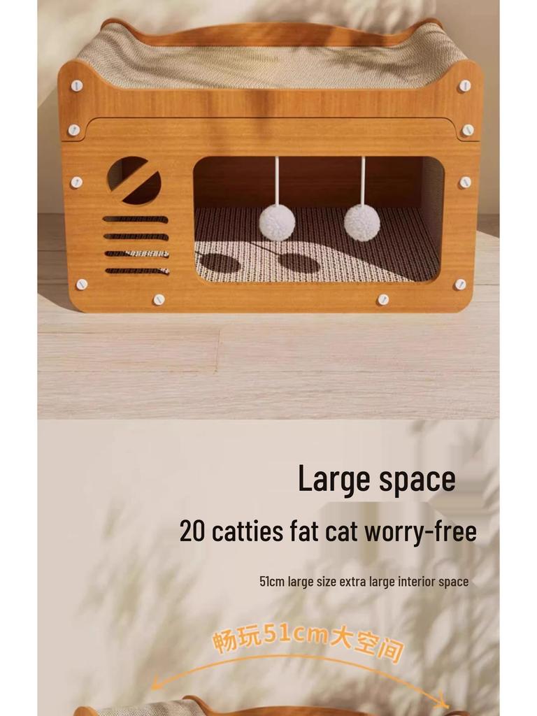 Langlebige Kratzmatte und Bett für Katzen - Ganzjahres-Kratzschutz für Sofa und Spielzeug