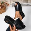 2025 New Women Slippers Comfortable Summer Wedge Shoes Women Glitter Platform Slippers Casual Slingbacks Sandals Slides Women