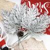 12pack/lot Pine Branches Festive Decor And ABS Winter Branches Christmas Cedar Pine DIY Christmas Tree Branches