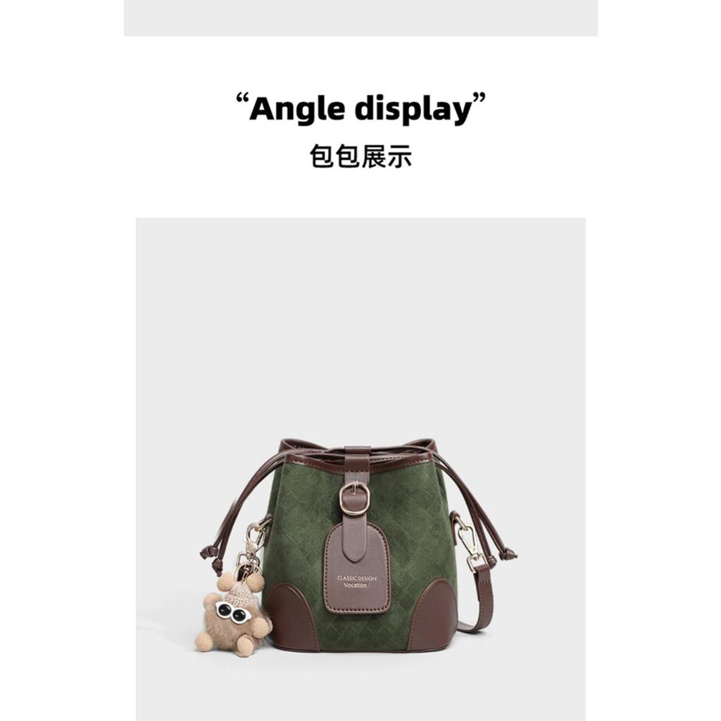 Bucket bag 2025 new women's bag autumn and winter shoulder bag small bag versatile high-end sense fashion commuter messenger bag